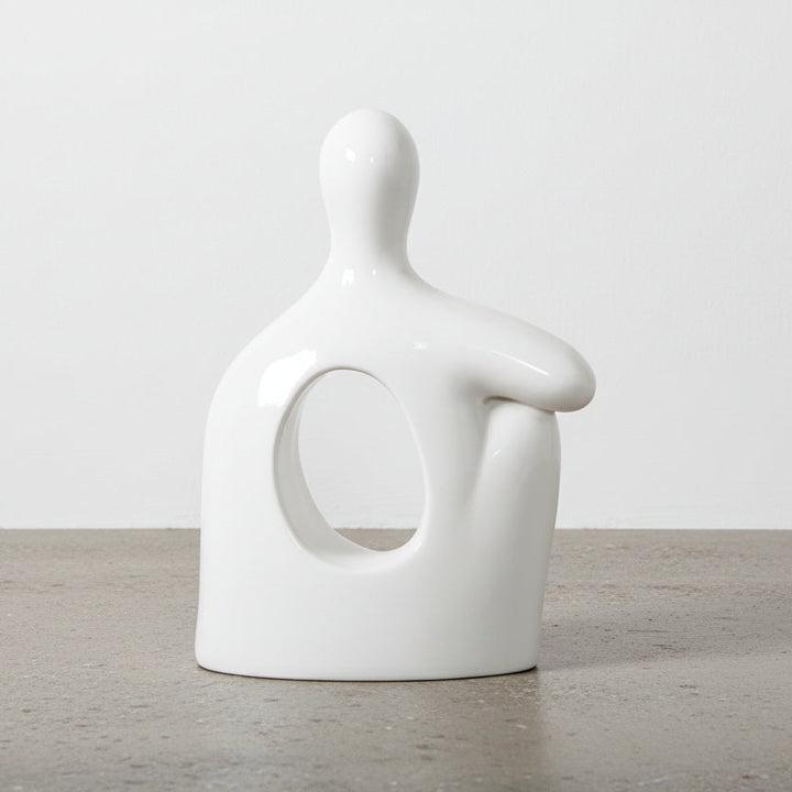 SEATED GEL COAT SCULPTURE