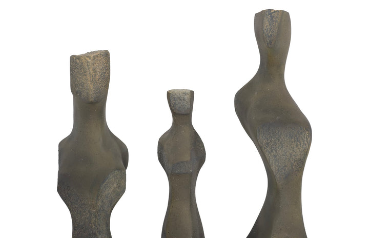 CAST WOMEN SPLINTER STONE WALL ART | SET OF 3