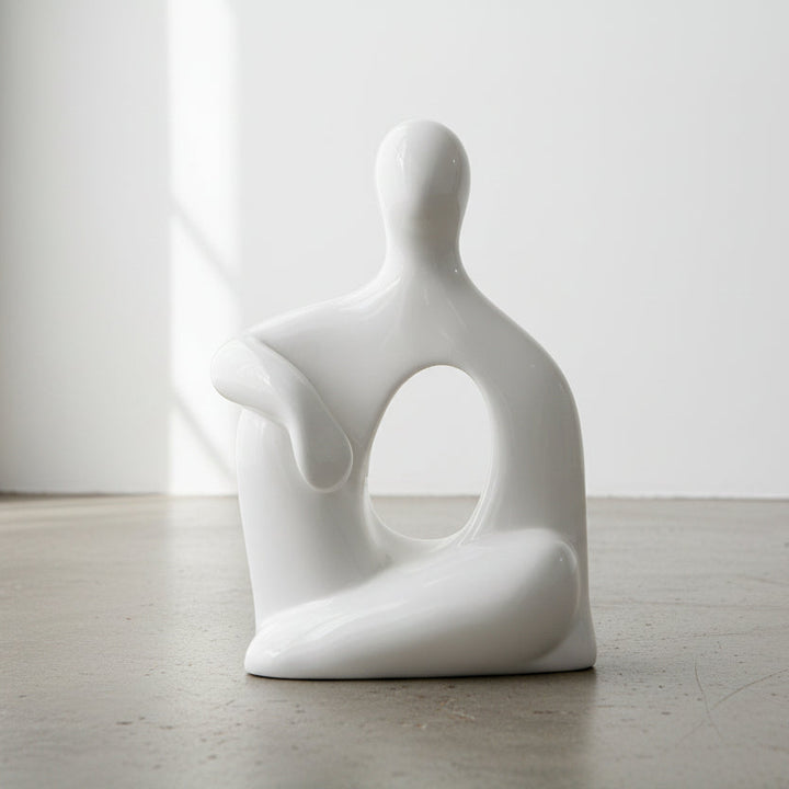 SEATED GEL COAT SCULPTURE