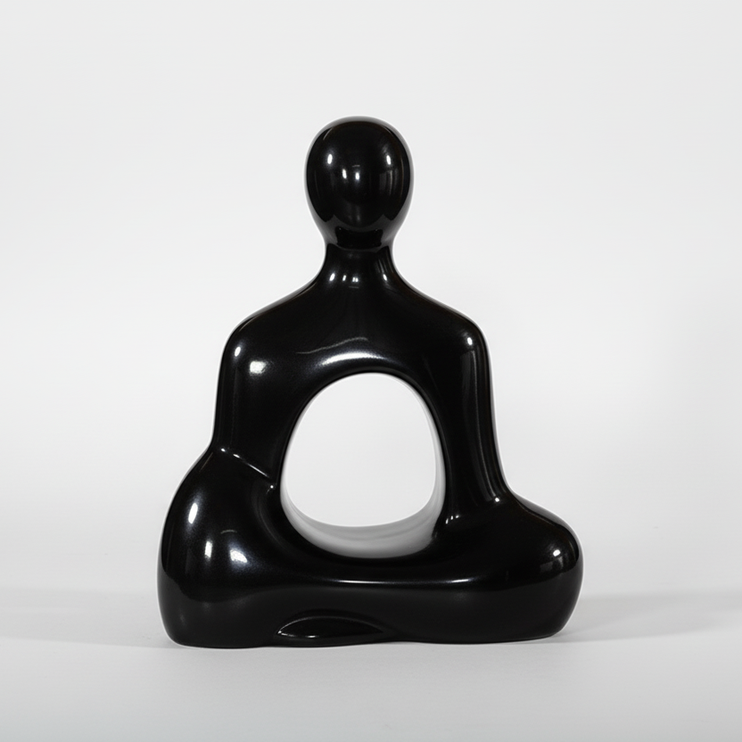 BUDDHA SEATED GEL COAT SCULPTURE