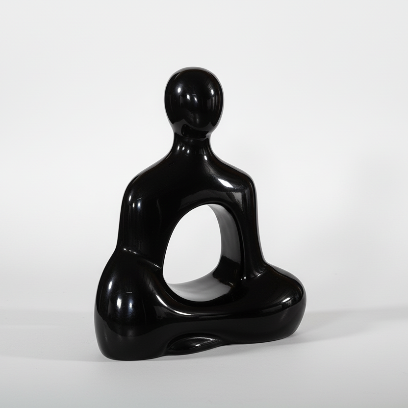 BUDDHA SEATED GEL COAT SCULPTURE