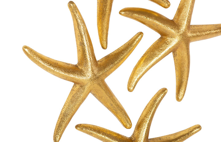 GOLD STARFISH WALL DECOR | SET OF 4