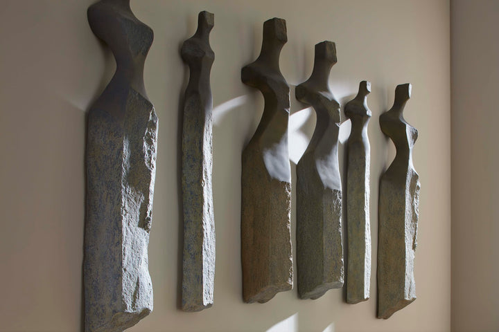 CAST WOMEN SPLINTER STONE WALL ART | SET OF 3