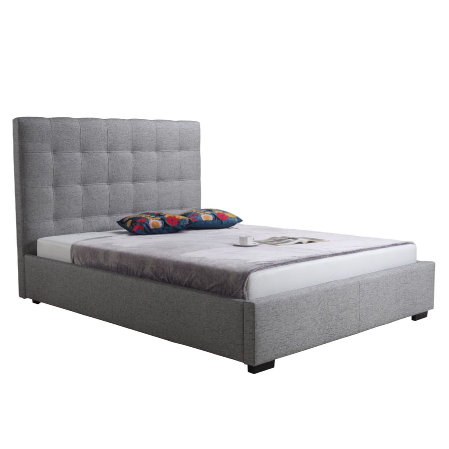 LIAM STORAGE BED: GRAY LINEN