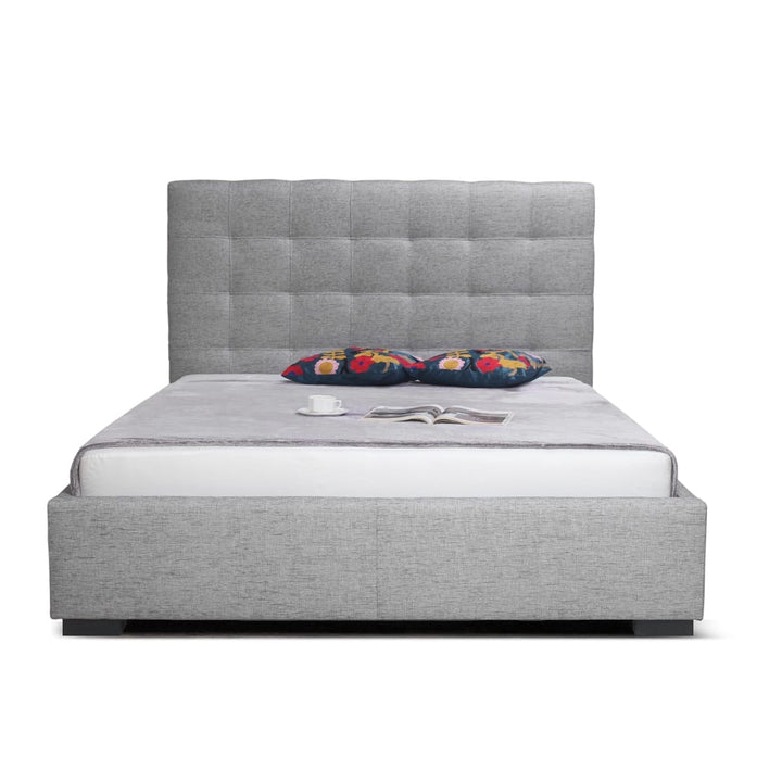 LIAM STORAGE BED: GRAY LINEN