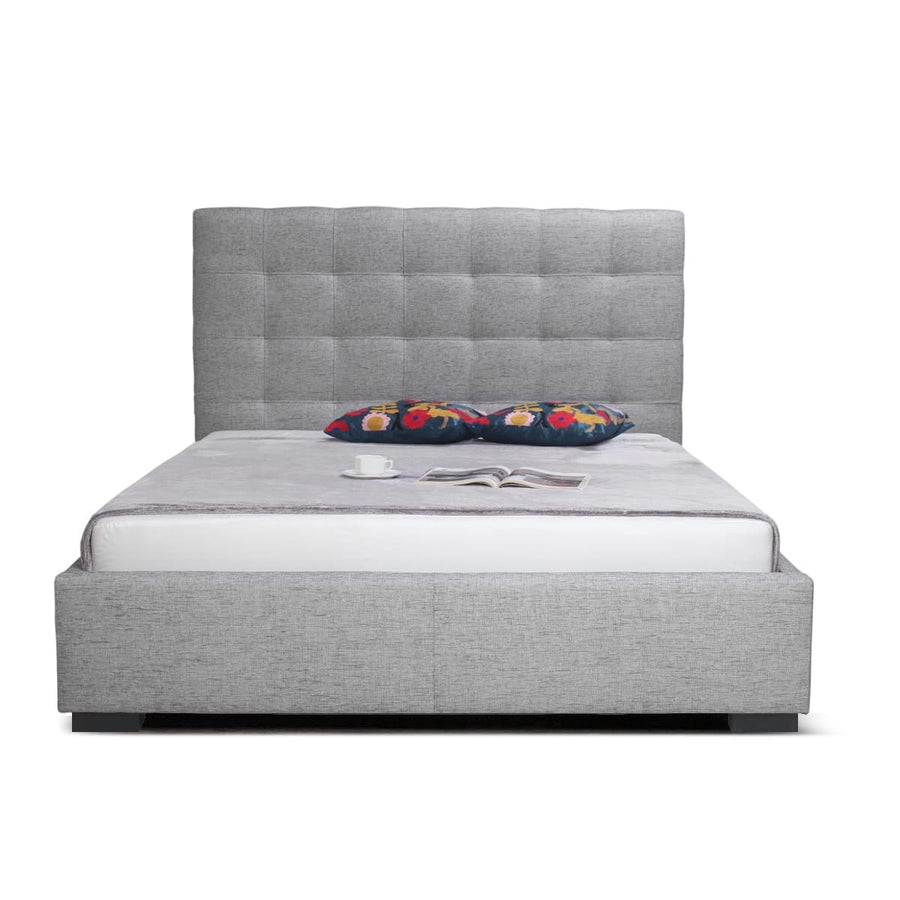 LIAM STORAGE BED: GRAY LINEN