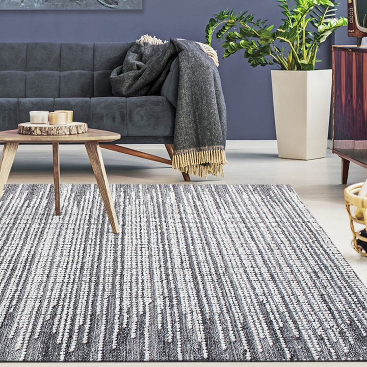 LIDA UNDYED GREY WOOL RUG