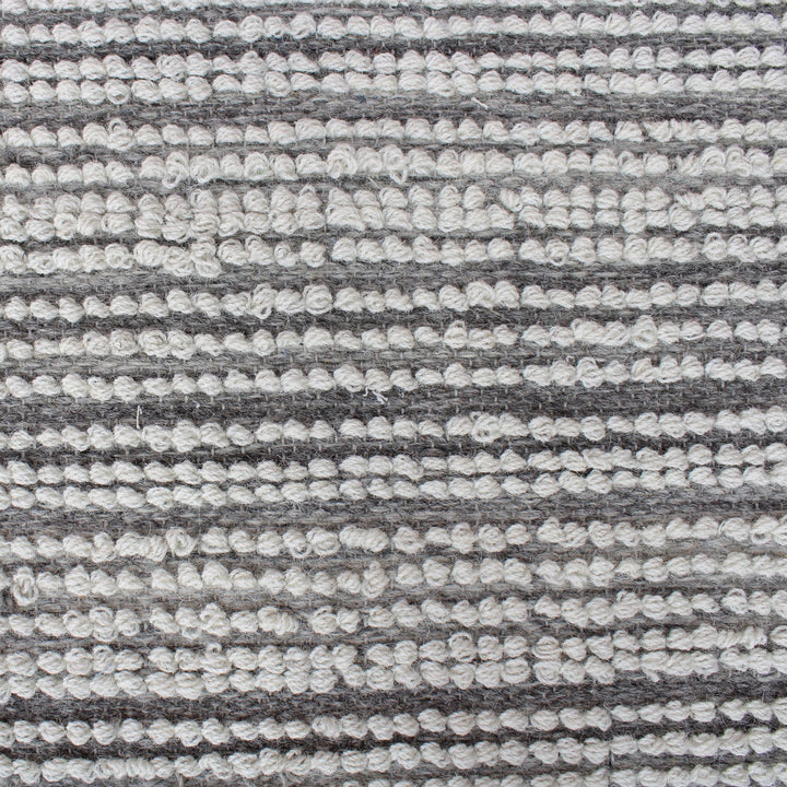 LIDA UNDYED GREY WOOL RUG