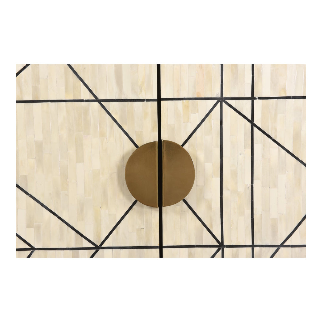 LIGNE MOSAIC BONE INLAY CABINET