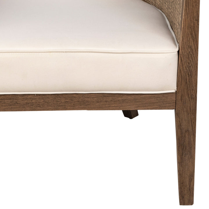 LILY NATURAL OAK + CANE PANEL CLUB CHAIR