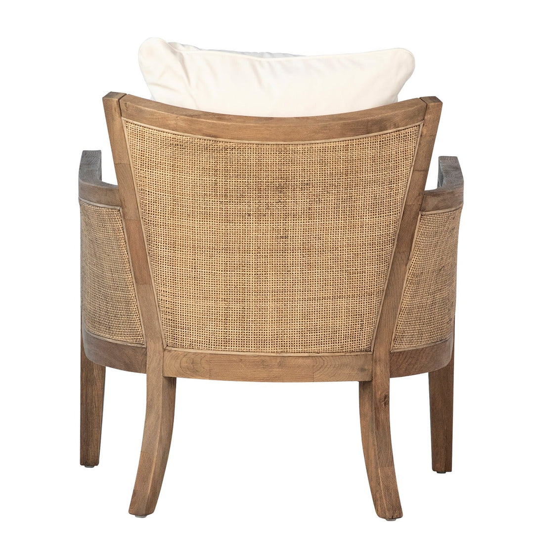 LILY NATURAL OAK + CANE PANEL CLUB CHAIR