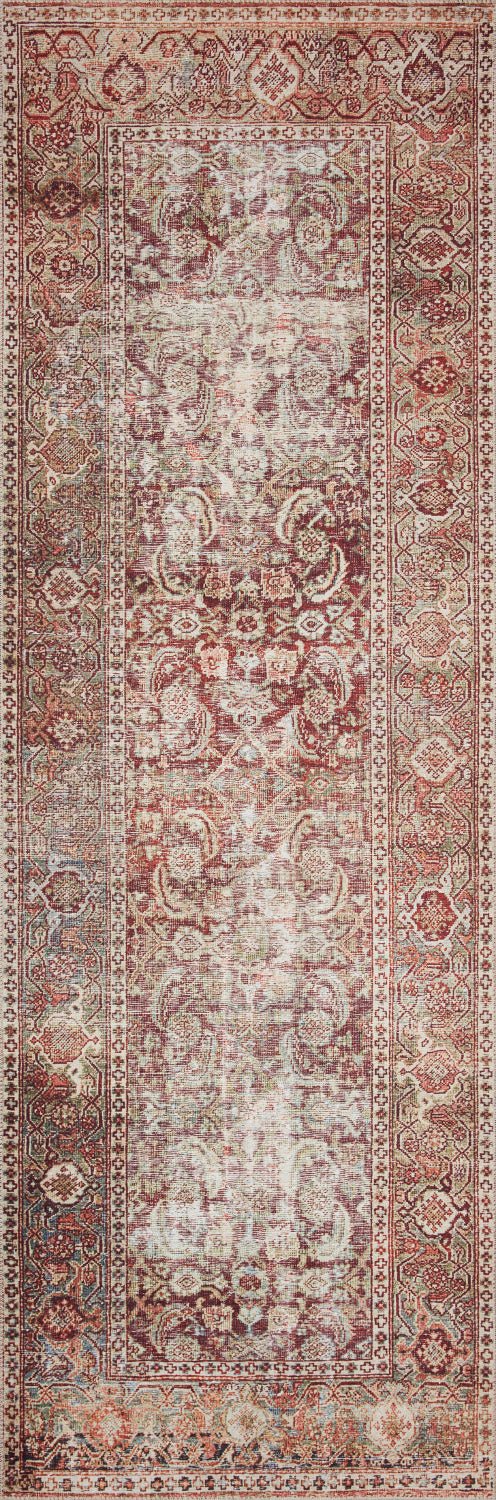 LINLEY VINTAGE PRINT FLAT RUG: CINNAMON