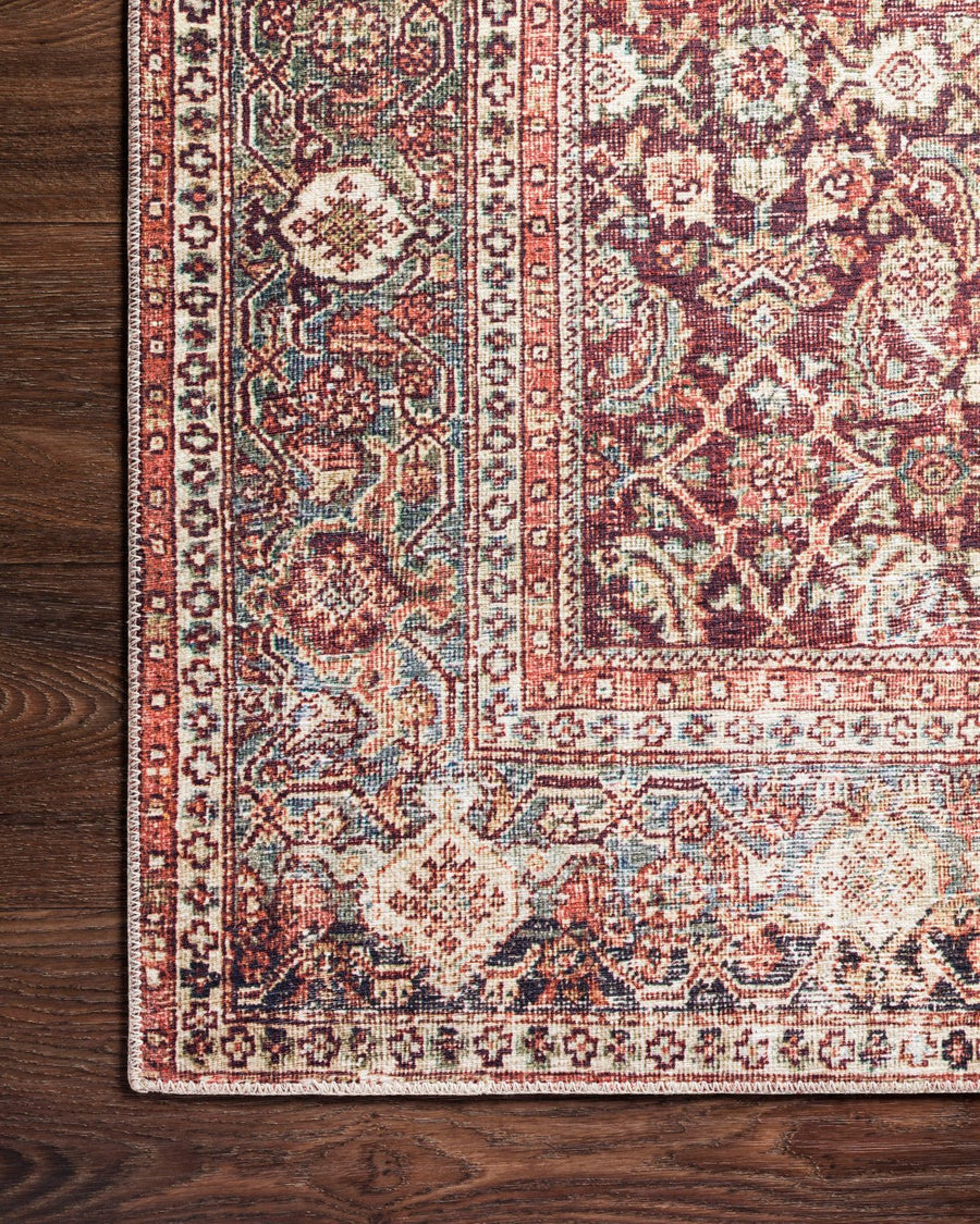 LINLEY VINTAGE PRINT FLAT RUG: CINNAMON