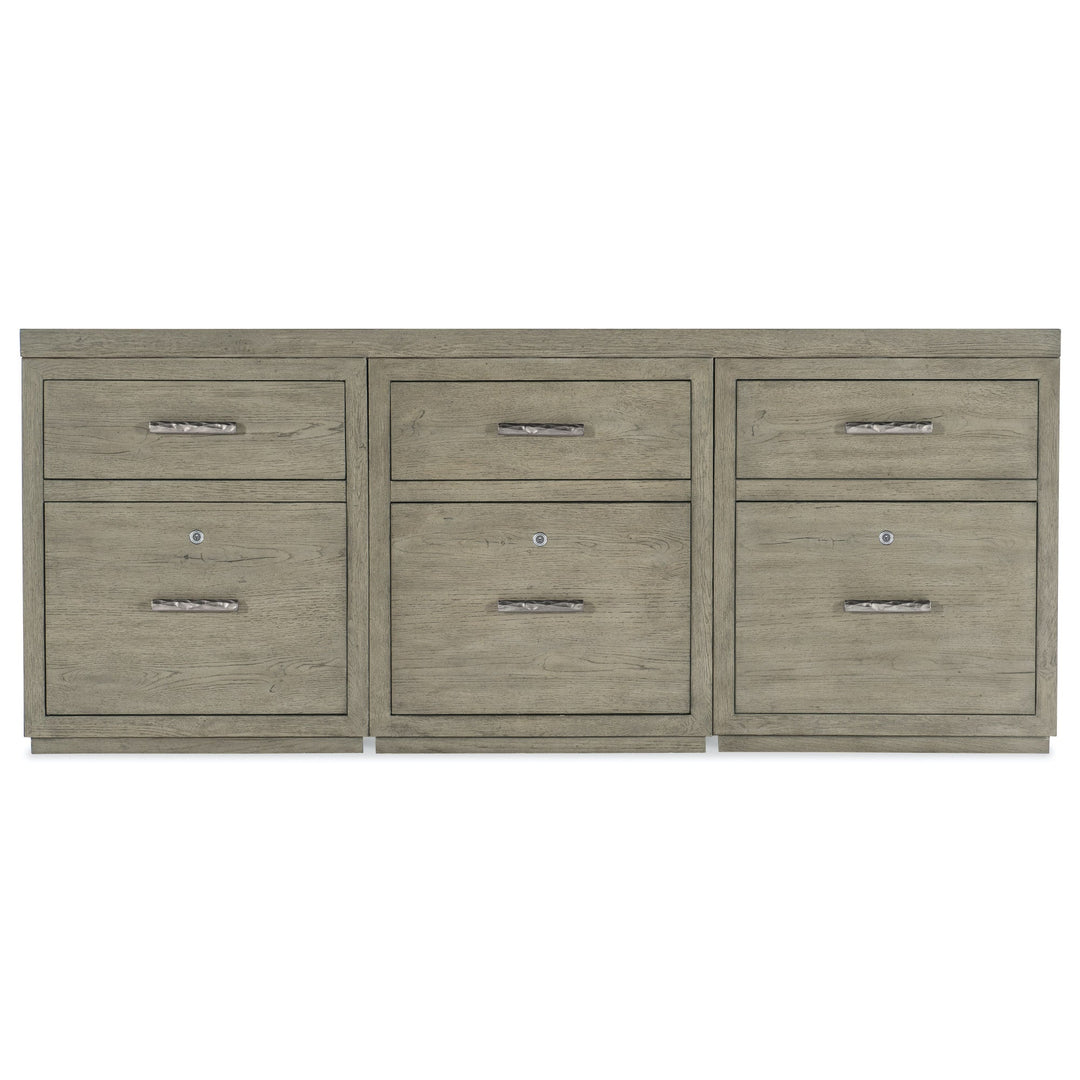 LINVILLE FALLS 72" CREDENZA W/ 3 SMALL FILES