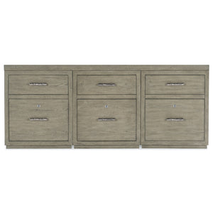 LINVILLE FALLS 72" CREDENZA W/ 3 SMALL FILES