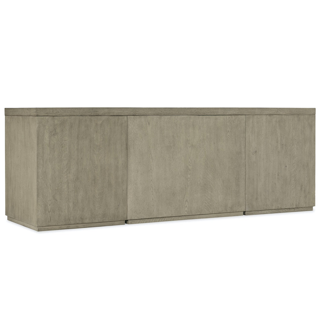 LINVILLE FALLS 84" CREDENZA W/ 2 SMALL FILES & OPEN