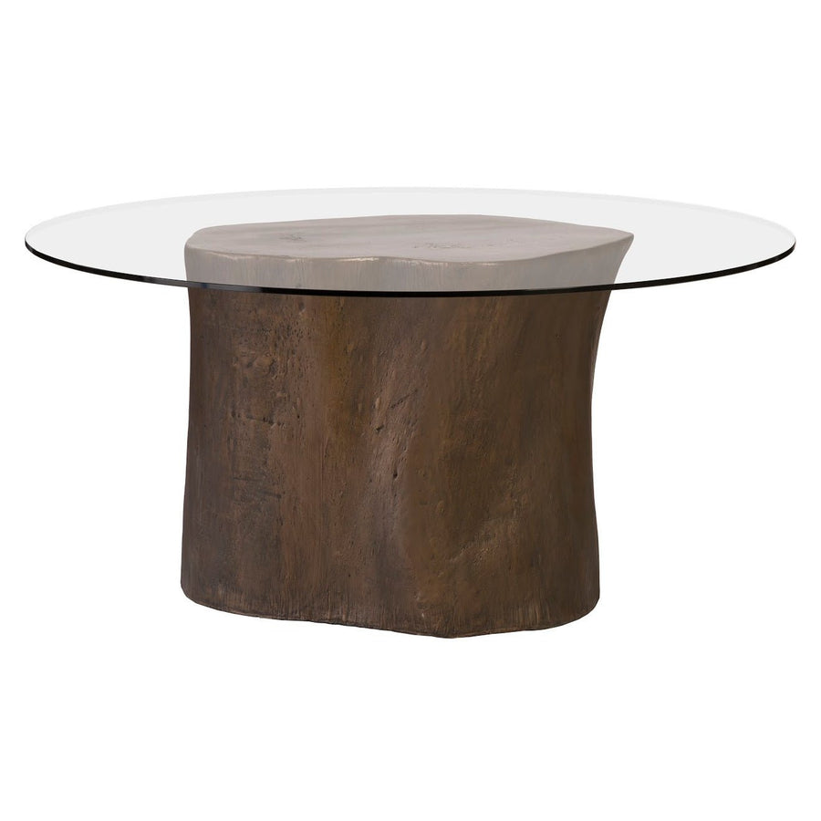 LOG BRONZE 60" ROUND DINING TABLE