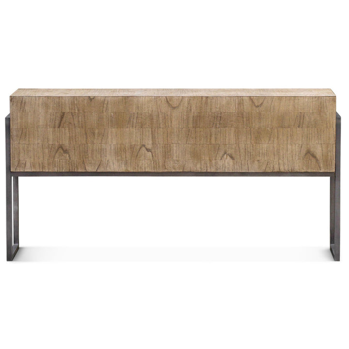 LOGAN BLOCK WOOD CONSOLE TABLE