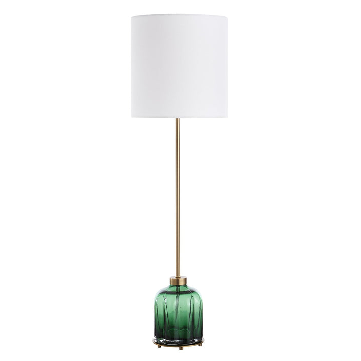 LOIS GREEN GLASS BUFFET LAMP