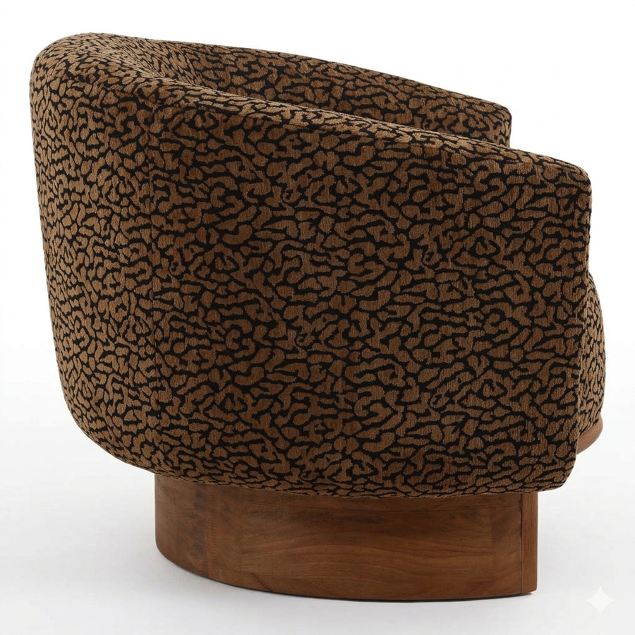 LOWEN UPHOLSTERED BARREL ARMCHAIR