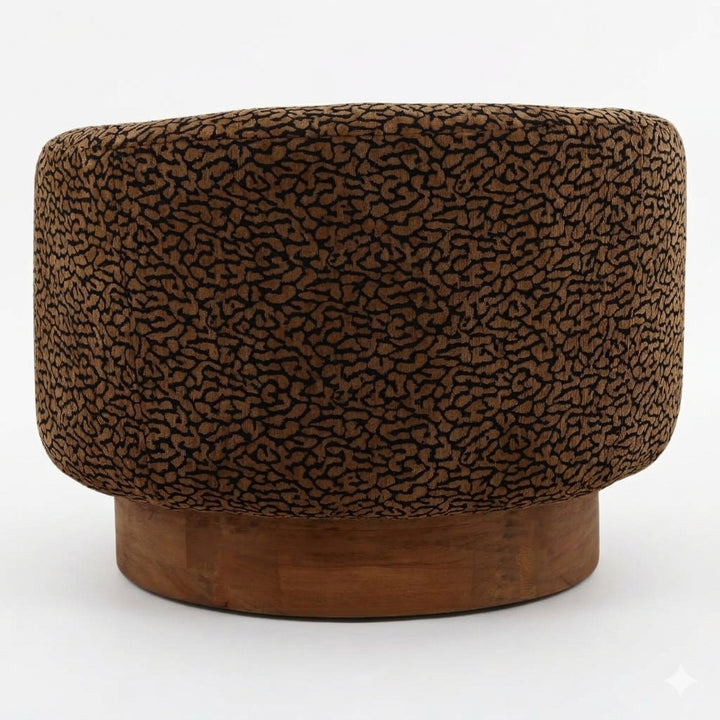 LOWEN UPHOLSTERED BARREL ARMCHAIR