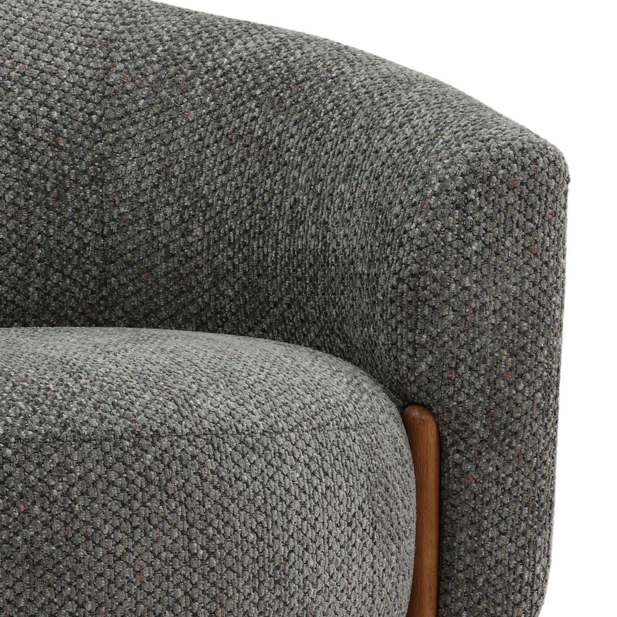 LOWEN UPHOLSTERED BARREL ARMCHAIR