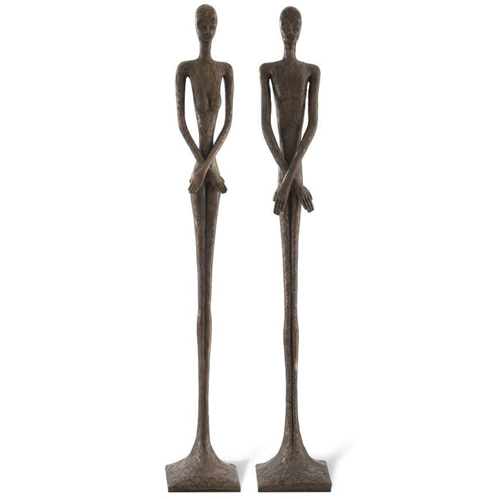 LOYD & LOTTIE FLOOR SCULPTURES: BRONZE