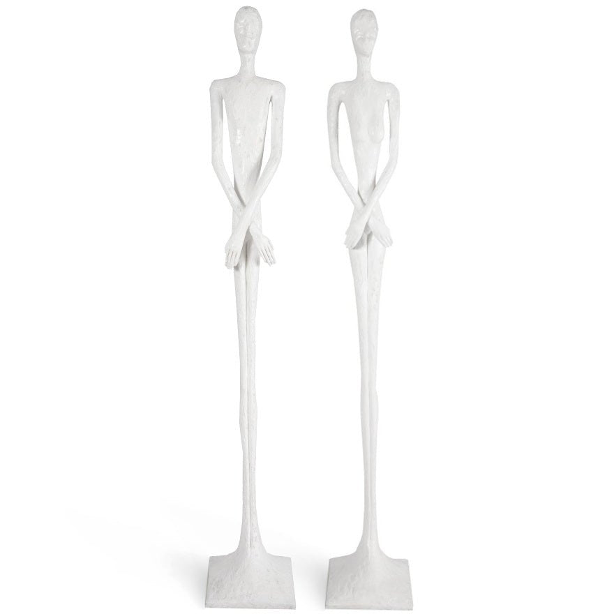 LOYD & LOTTIE GEL COAT WHITE FLOOR SCULPTURES