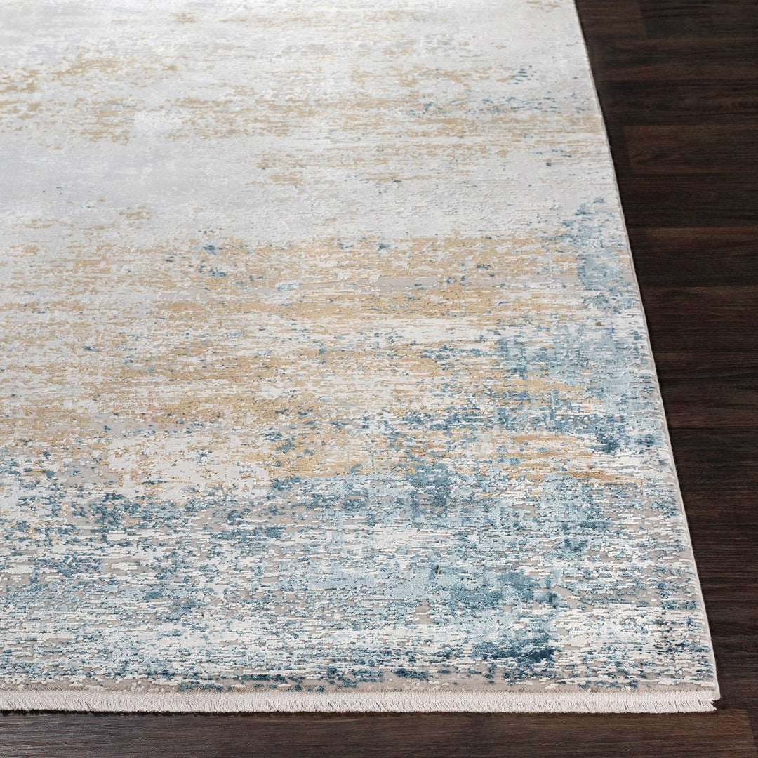 LUNA INK + GOLD TEXTURED VISCOSE RUG