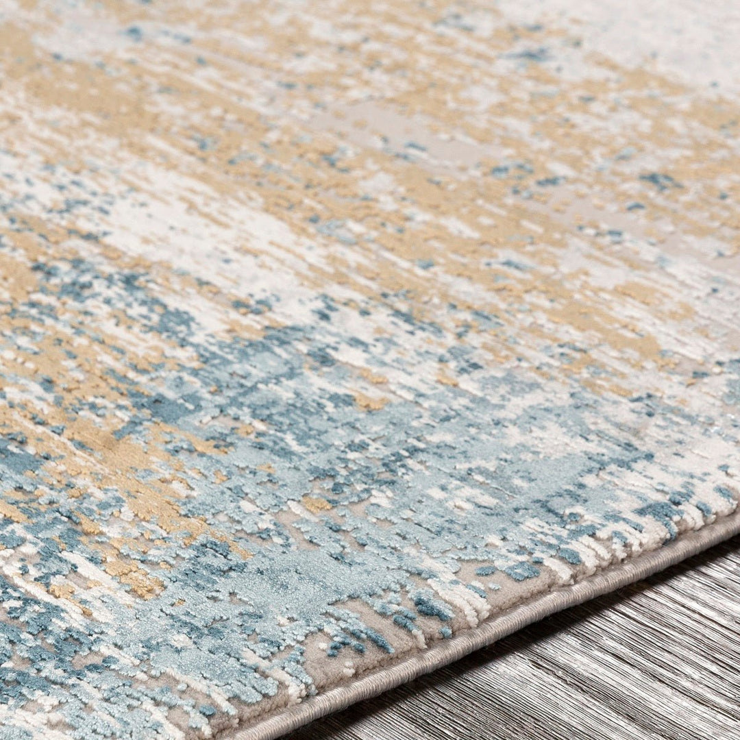 LUNA INK + GOLD TEXTURED VISCOSE RUG