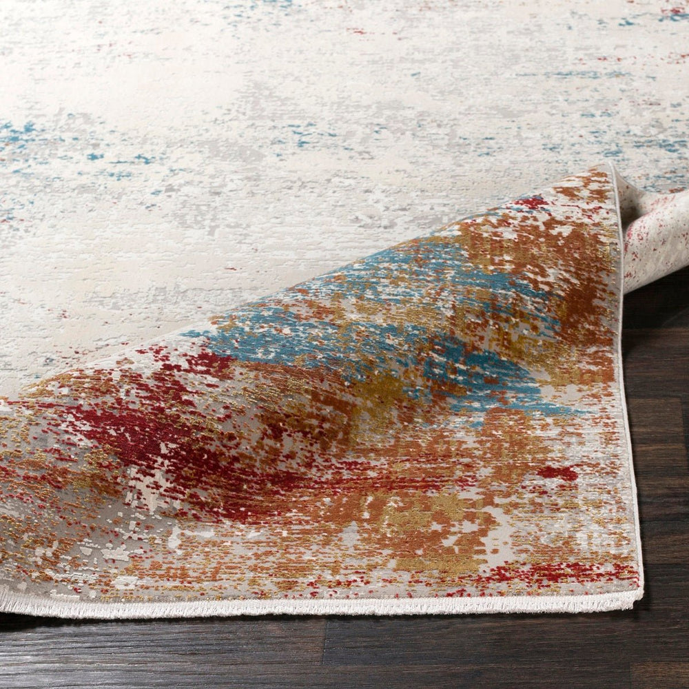 LUNA ORANGE MULTI TEXTURED VISCOSE RUG