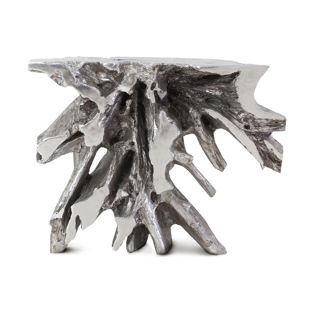 LUXE SILVER LEAF FREEFORM ROOT CONSOLE