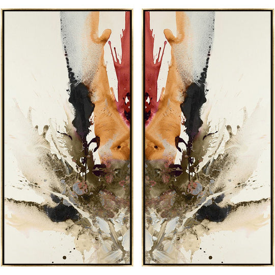 "MAGENTA TANGO" DIPTYCH CANVAS ART