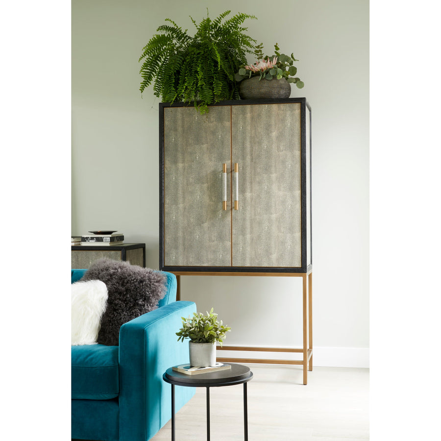 MAKO SHAGREEN TALL BAR CABINET