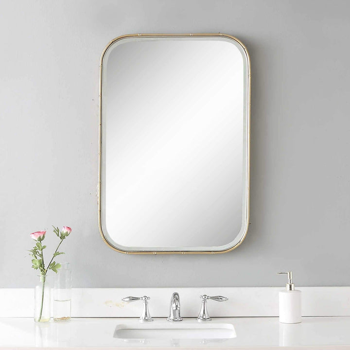 MALAY ANTIQUE GOLD VANITY MIRROR