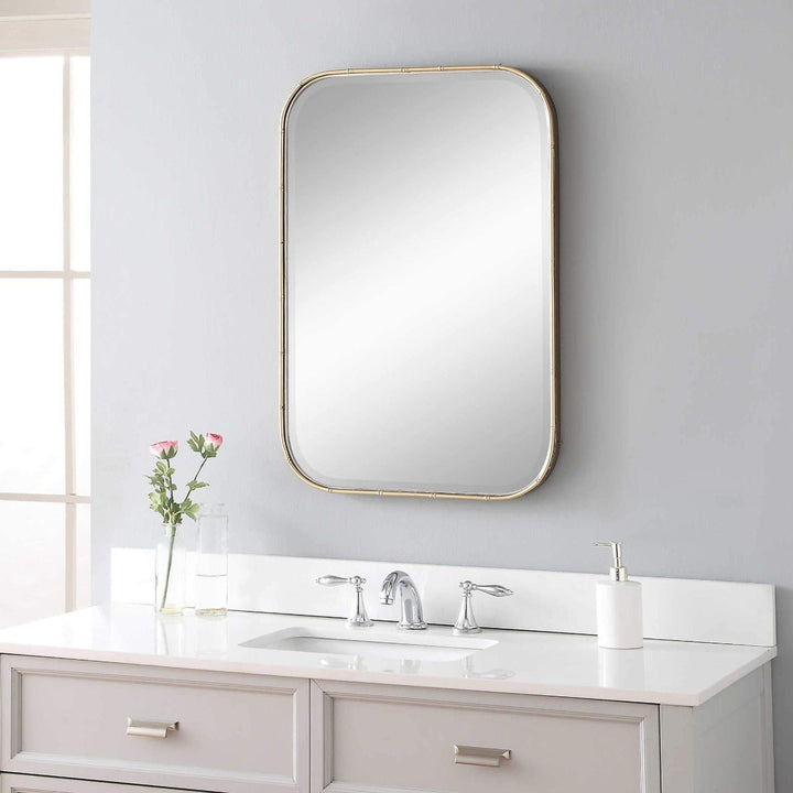 MALAY ANTIQUE GOLD VANITY MIRROR