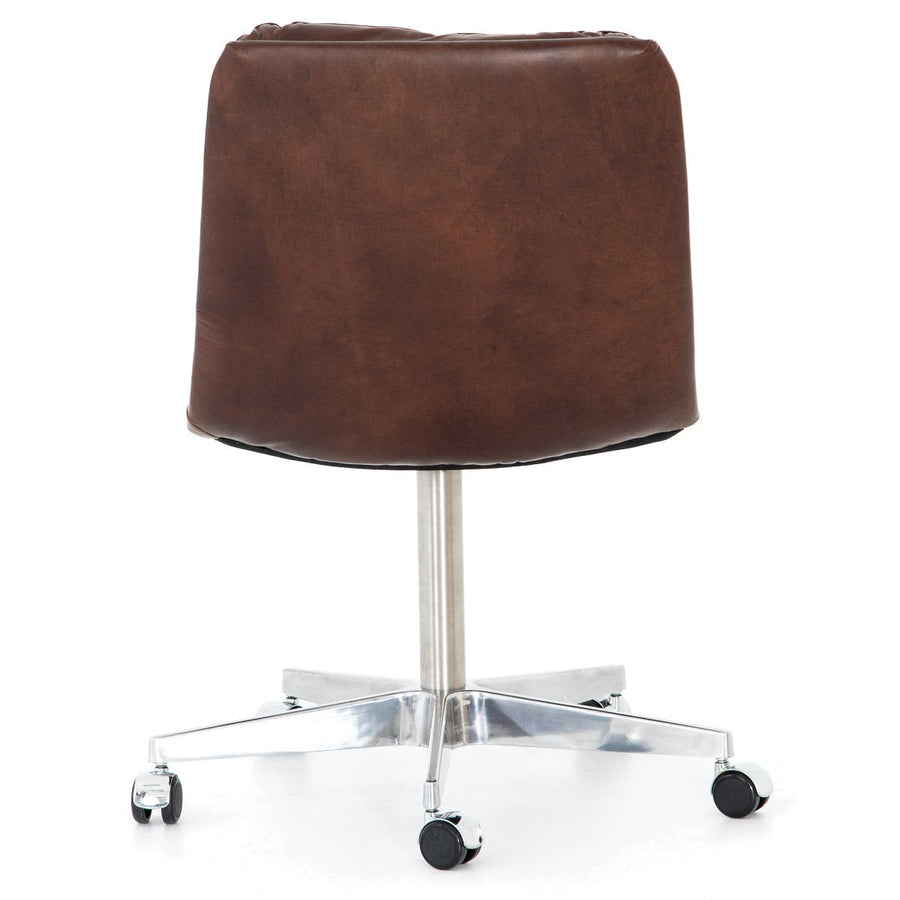 MALIBU WHISKEY LEATHER DESK CHAIR