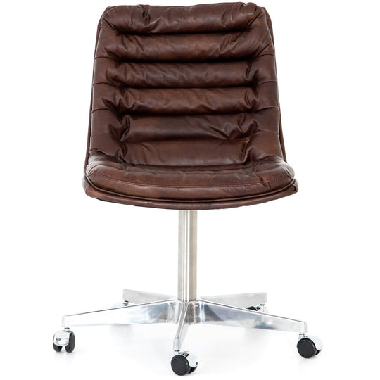 MALIBU WHISKEY LEATHER DESK CHAIR