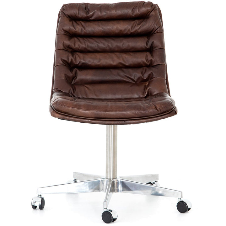 MALIBU WHISKEY LEATHER DESK CHAIR