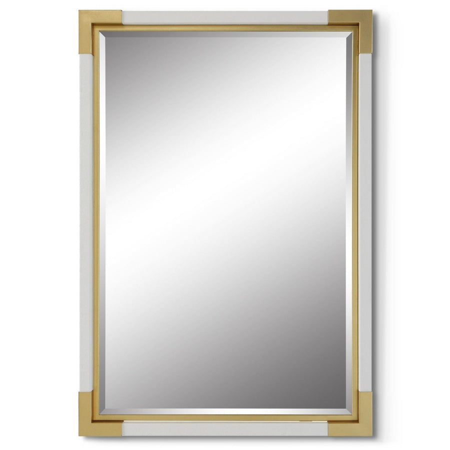 MALIK GOLD & WHITE SHAGREEN MIRROR