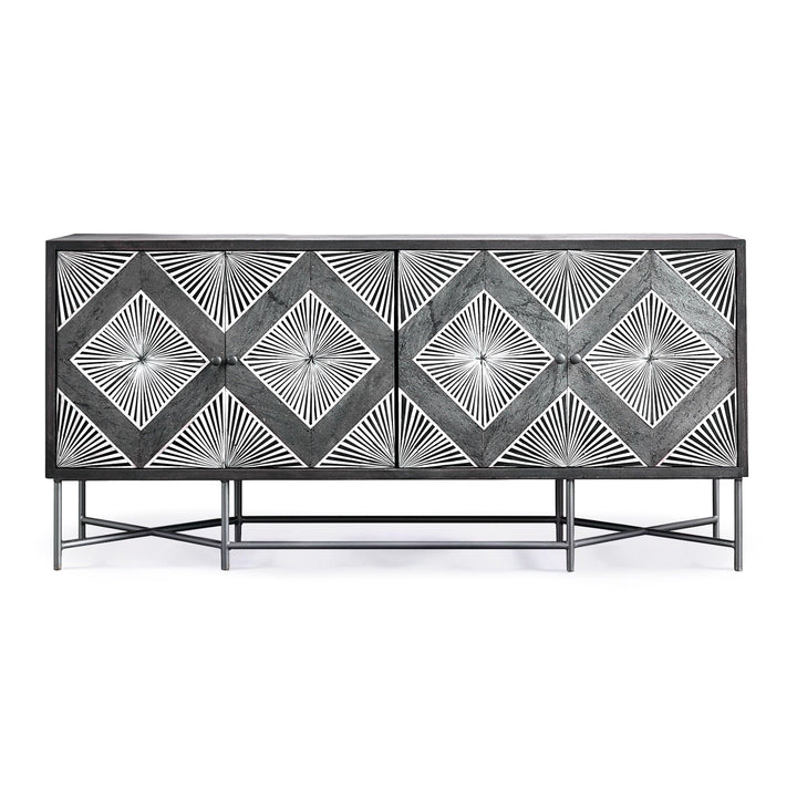 MALIN BONE INLAY MEDIA CONSOLE CREDENZA