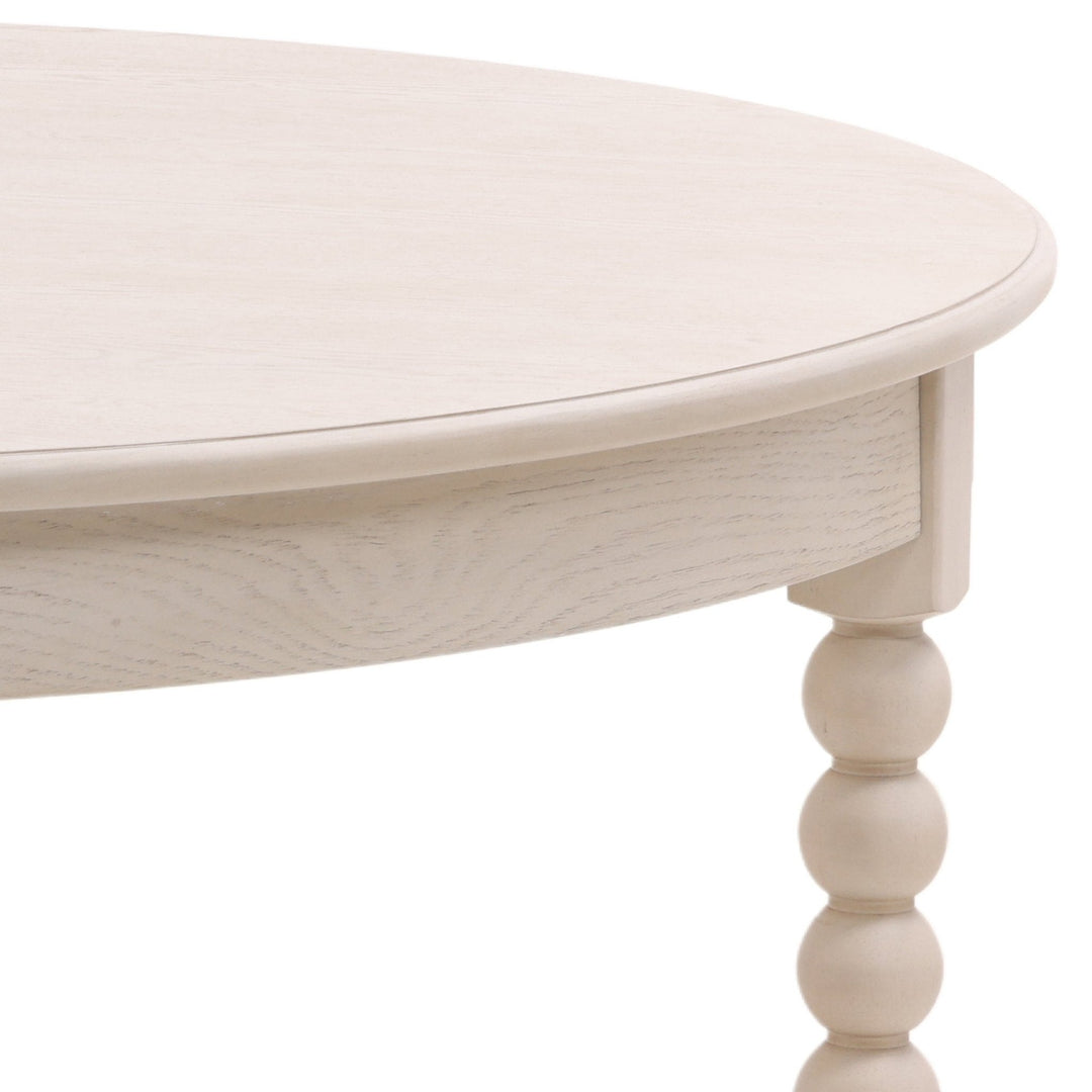 MARCELLINA 48"RD WHITEWASH DINING TABLE