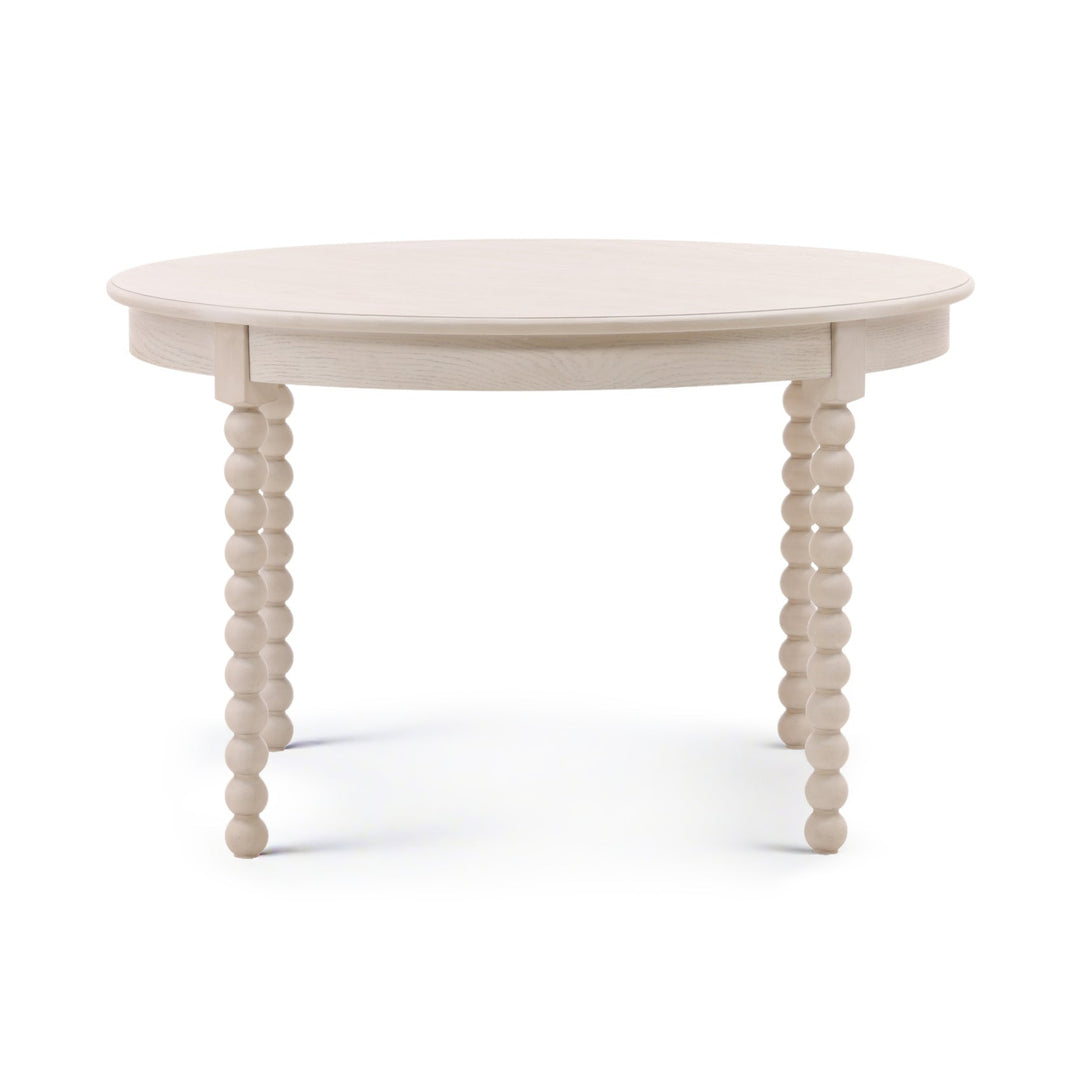 MARCELLINA 48"RD WHITEWASH DINING TABLE