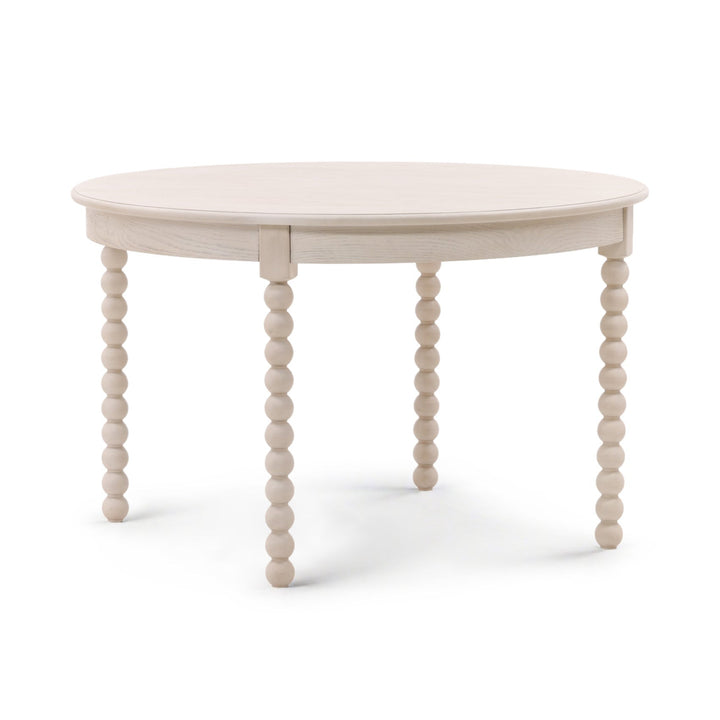 MARCELLINA 48"RD WHITEWASH DINING TABLE