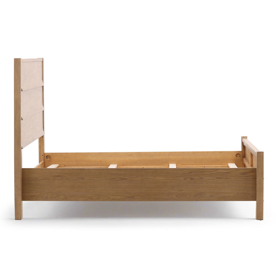 MARGAUX NATURAL OAK PANEL BED