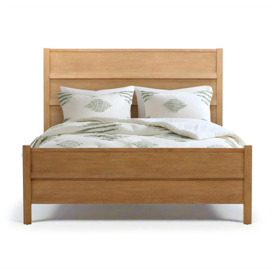 MARGAUX NATURAL OAK PANEL BED