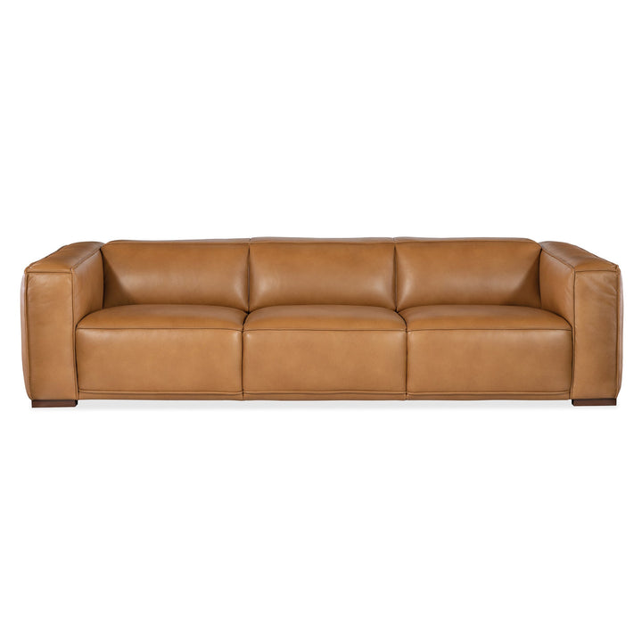 MARIA ZEN CARAMEL LEATHER 3 - SEAT SOFA