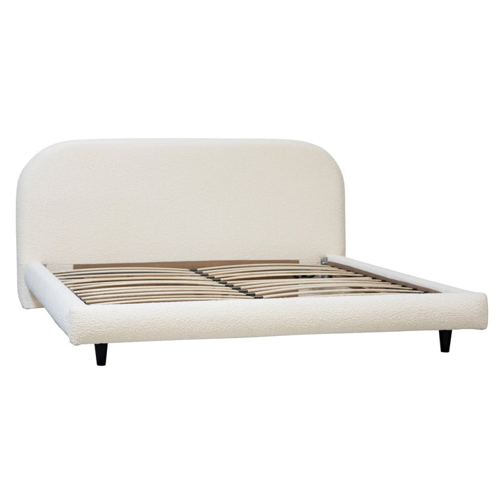 MARLEY CREAM BOUCLÉ UPHOLSTERED BED