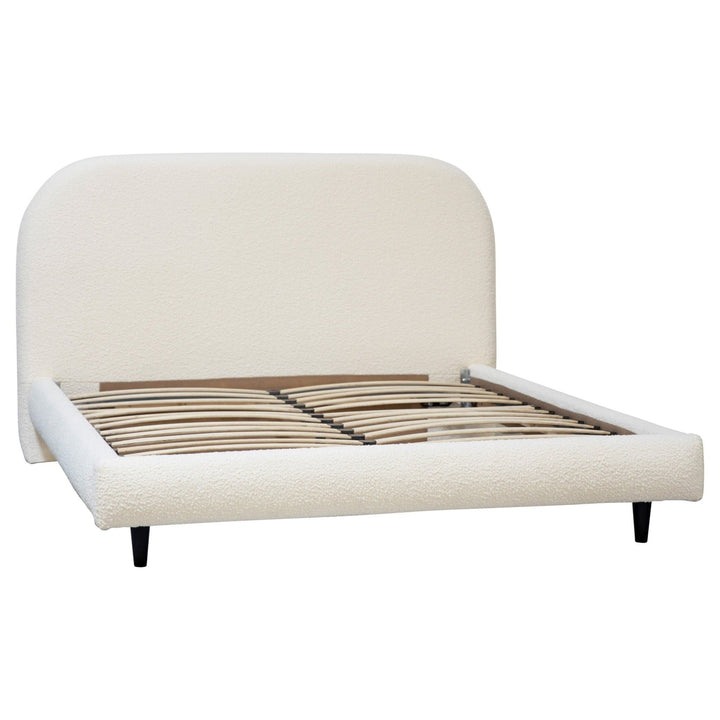 MARLEY CREAM BOUCLÉ UPHOLSTERED BED