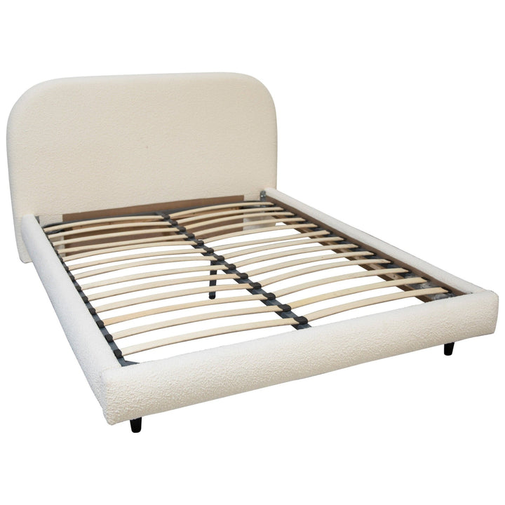 MARLEY CREAM BOUCLÉ UPHOLSTERED BED